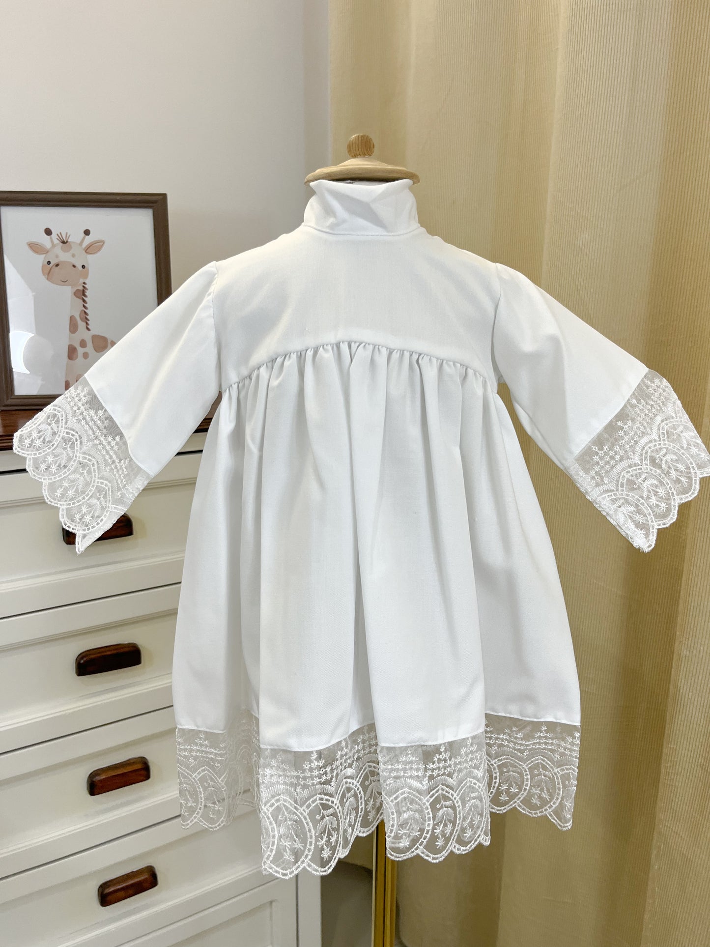 Vestido Ropon Recuerdo Bautismal Bautizo Bebe