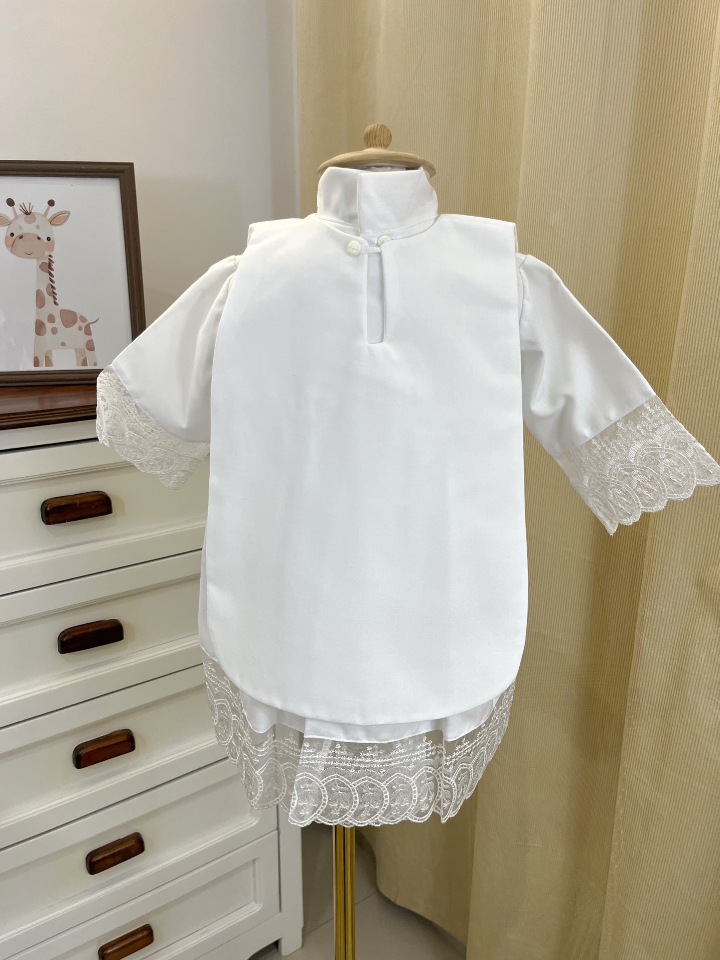 Vestido Ropon Recuerdo Bautismal Bautizo Bebe