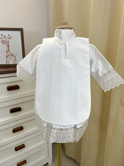 Vestido Ropon Recuerdo Bautismal Bautizo Bebe