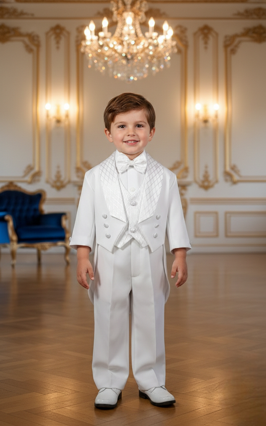 Conjunto Traje Formal Pingüino Rombo Niño Bebe