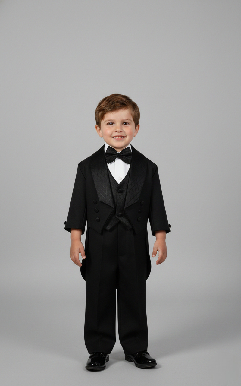 Conjunto Traje Formal Pingüino Rombo Niño Bebe