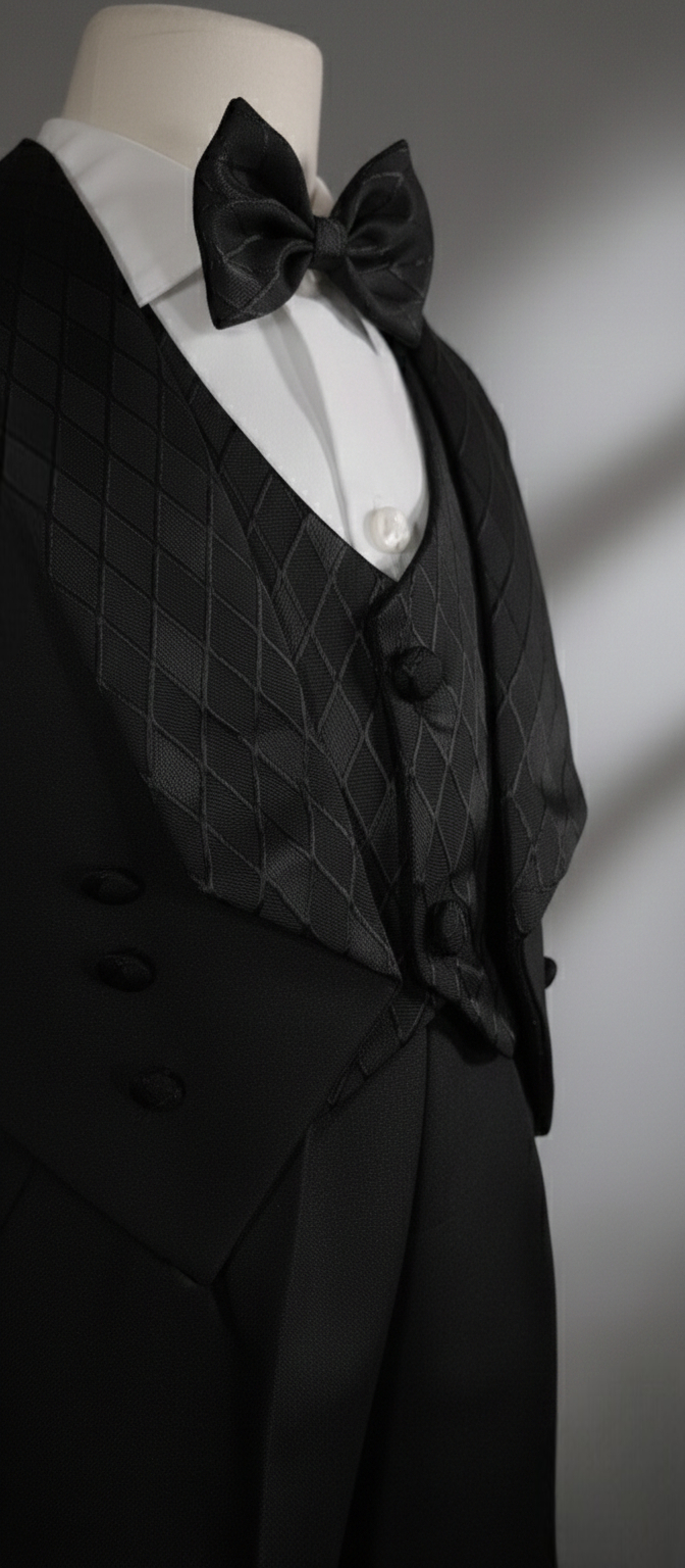 Conjunto Traje Formal Pingüino Rombo Niño Bebe