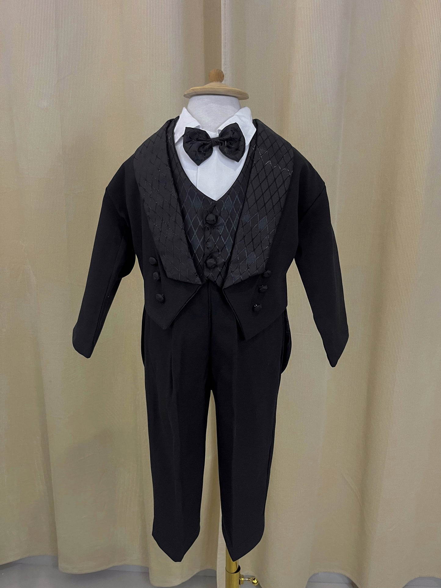 Conjunto Traje Formal Pingüino Rombo Niño Bebe