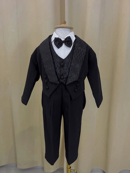 Conjunto Traje Formal Pingüino Rombo Niño Bebe