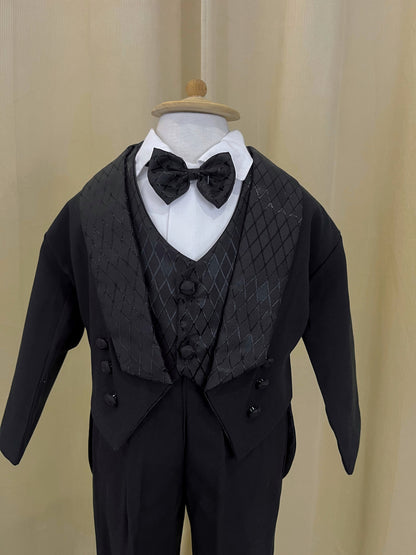 Conjunto Traje Formal Pingüino Rombo Niño Bebe