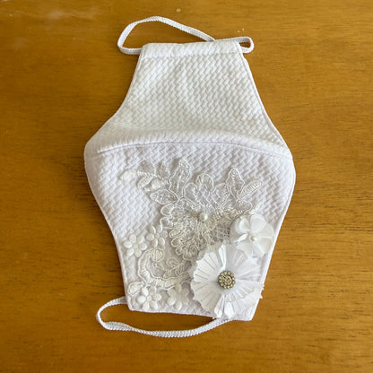 Cubrebocas Lavable Tergal con Adorno Niña