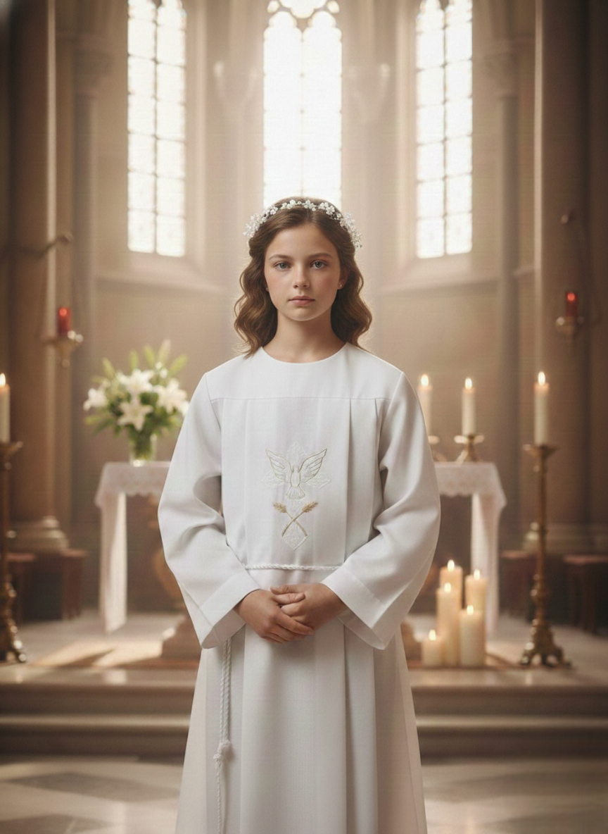 Túnica Comunion Confirmacion "Espíritu Santo" unisex
