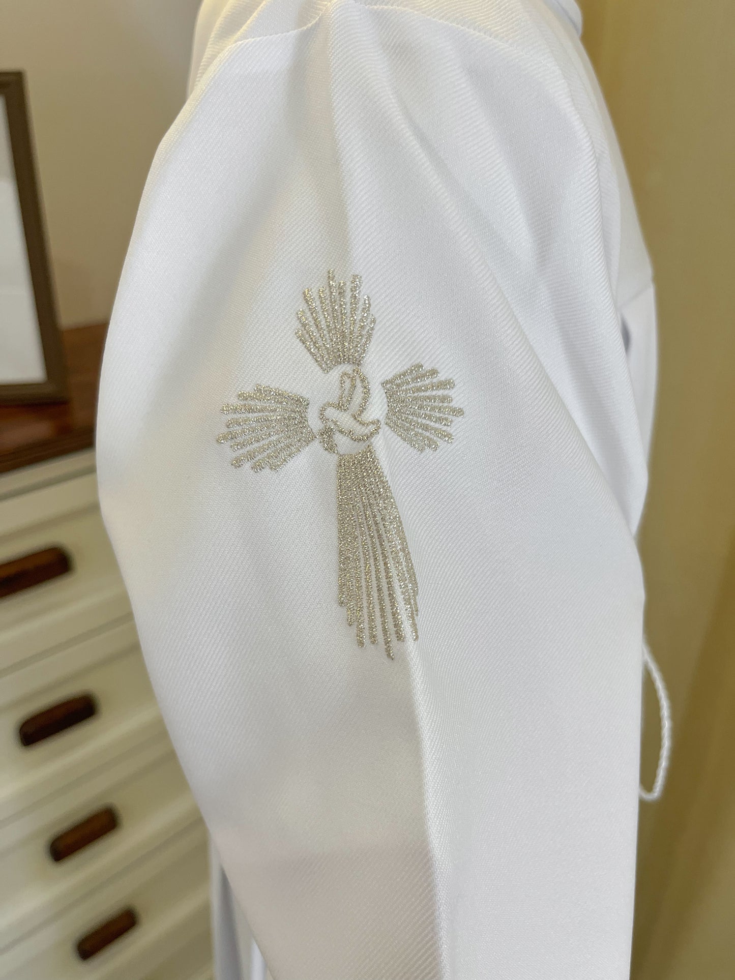 Túnica Comunion Confirmacion "Cruz Resplandor" unisex