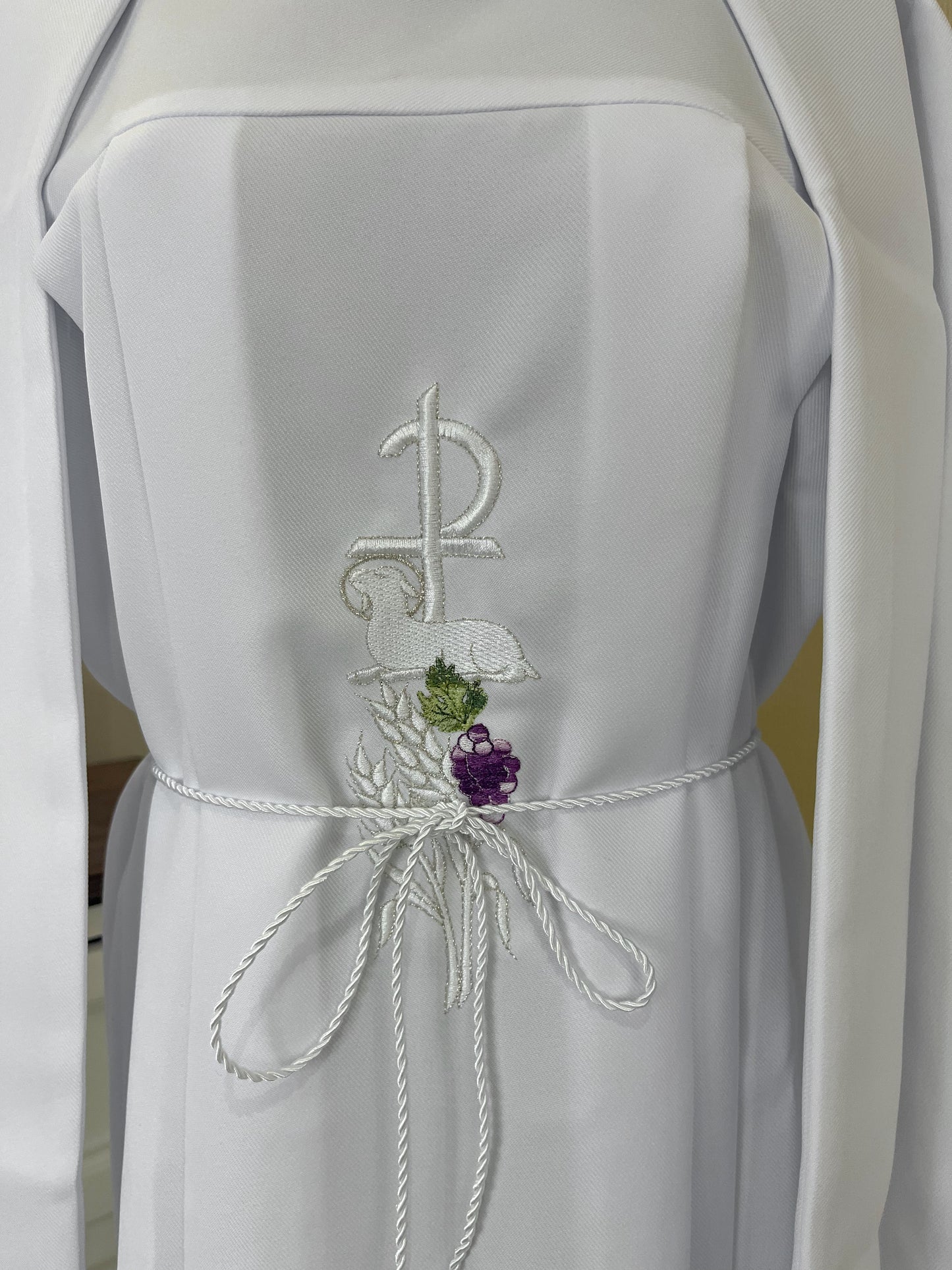 Túnica Comunion Confirmacion Con Estola "Uvas" unisex