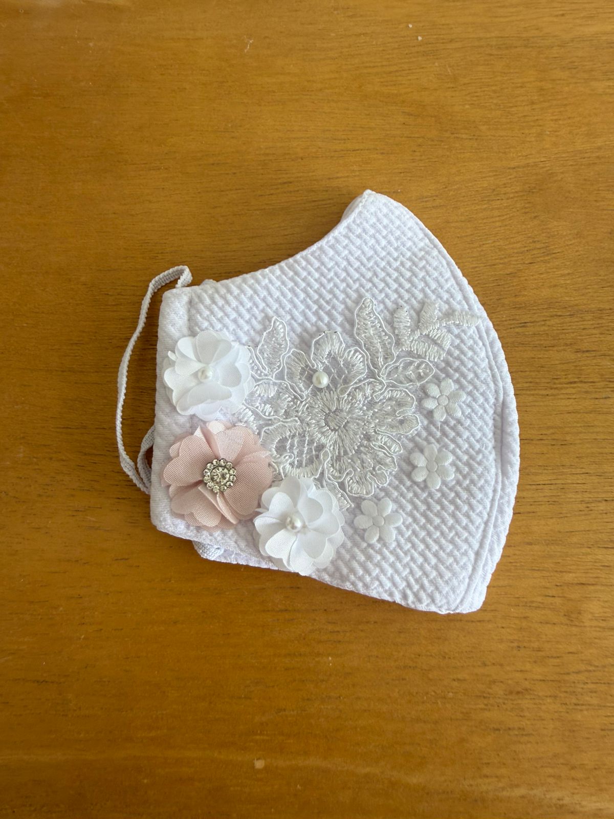 Cubrebocas Lavable Tergal con Adorno Niña