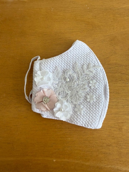 Cubrebocas Lavable Tergal con Adorno Niña