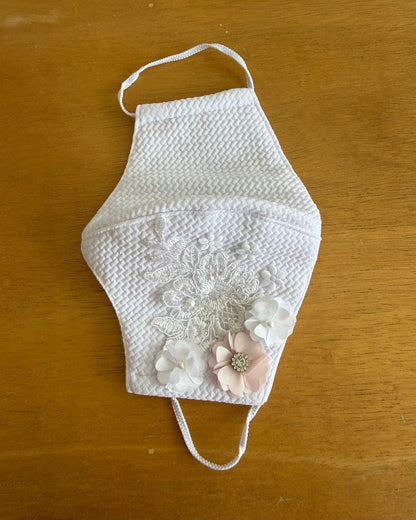 Cubrebocas Lavable Tergal con Adorno Niña