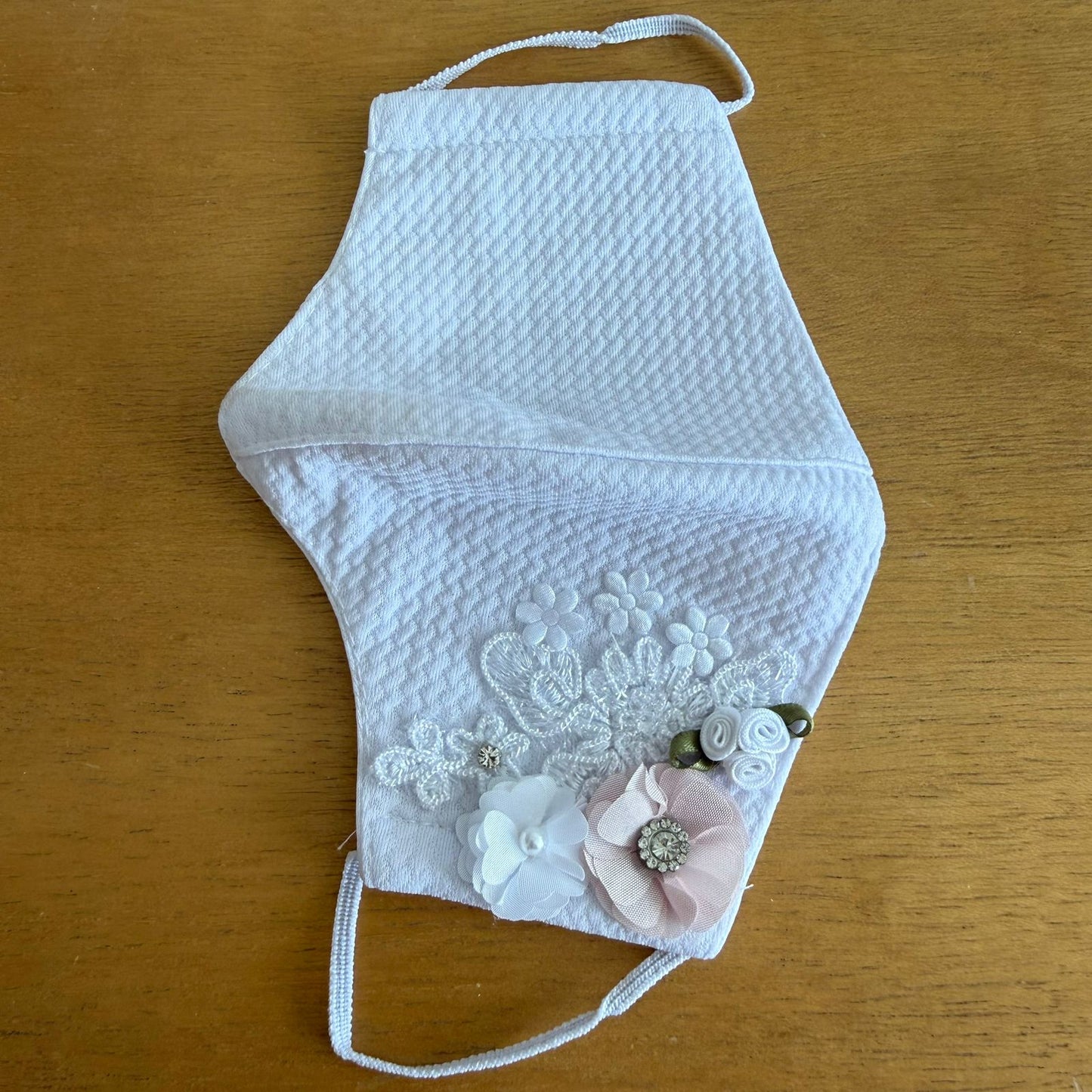 Cubrebocas Lavable Tergal con Adorno Niña