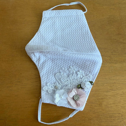 Cubrebocas Lavable Tergal con Adorno Niña