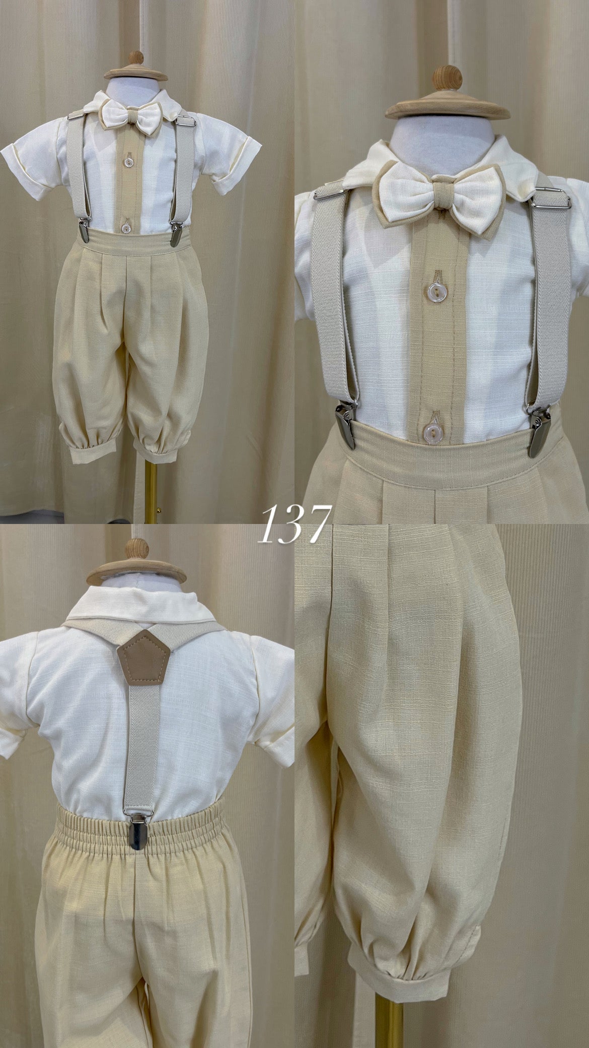 Conjunto Traje Bombacho Tirantes 137 Niño Bebe