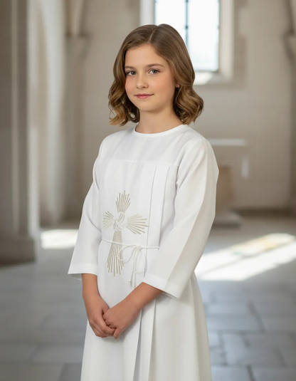 Túnica Comunion Confirmacion "Cruz Resplandor" unisex