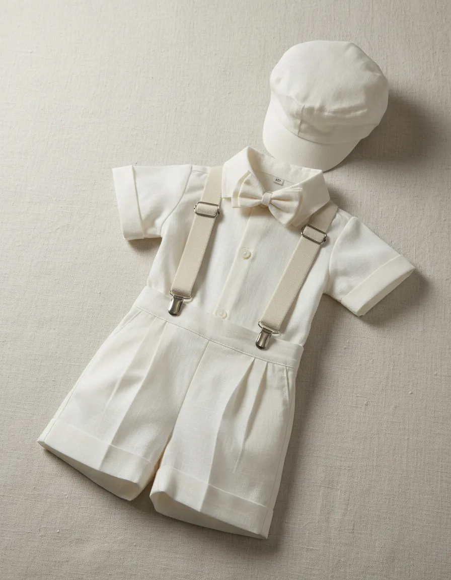 Conjunto Traje Tirantes Formal 117 Short Niño bebe