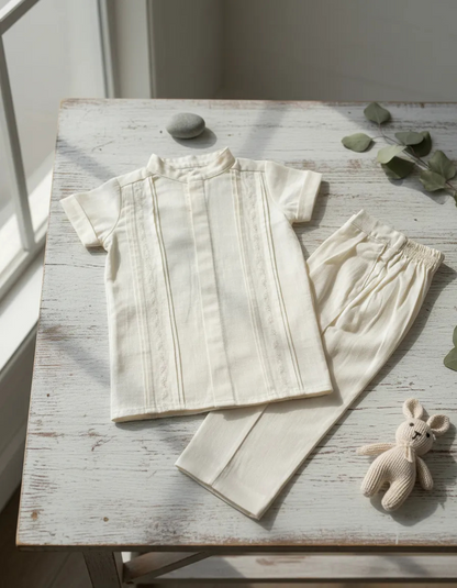 Conjunto Guayabera Bordada 130 niño bebe