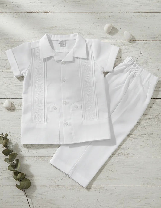 Conjunto Guayabera Bordado 122 Niño Bebe