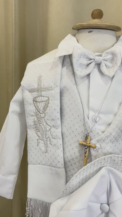Conjunto Traje Formal con Estola 80-3 Niño Bebe