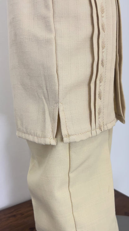 Conjunto Guayabera Bordada 130 niño bebe