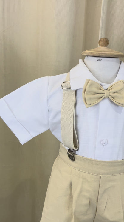 Conjunto Traje Tirantes Formal 117 Short Niño bebe