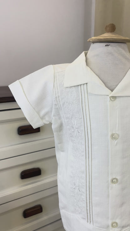 Conjunto Guayabera Bordado 127 niño bebe