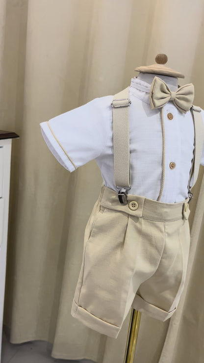 Conjunto Traje Tirantes Formal 534 Short Niño bebe