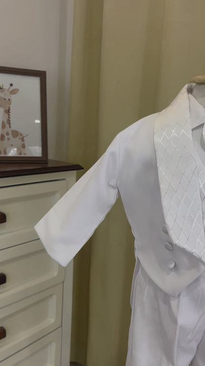 Conjunto Traje Formal Pingüino Rombo Niño Bebe