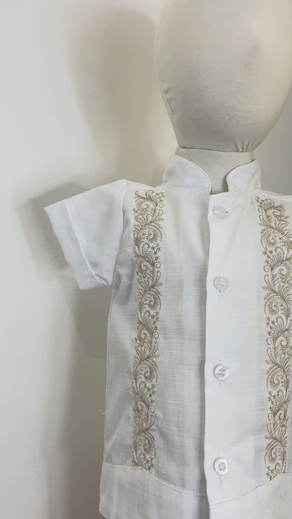 Conjunto Guayabera Bordado 146 Niño Bebe