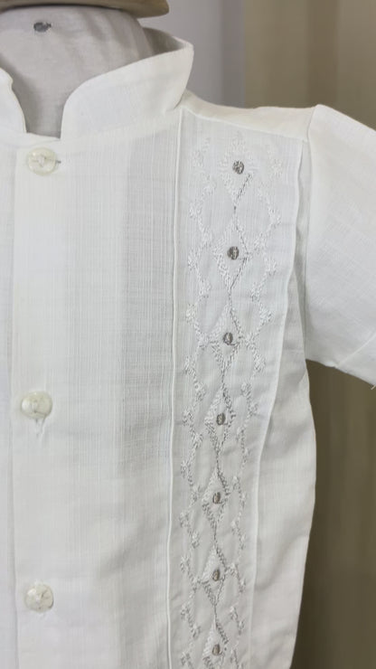 Conjunto Guayabera Bordado 120 Niño Bebe